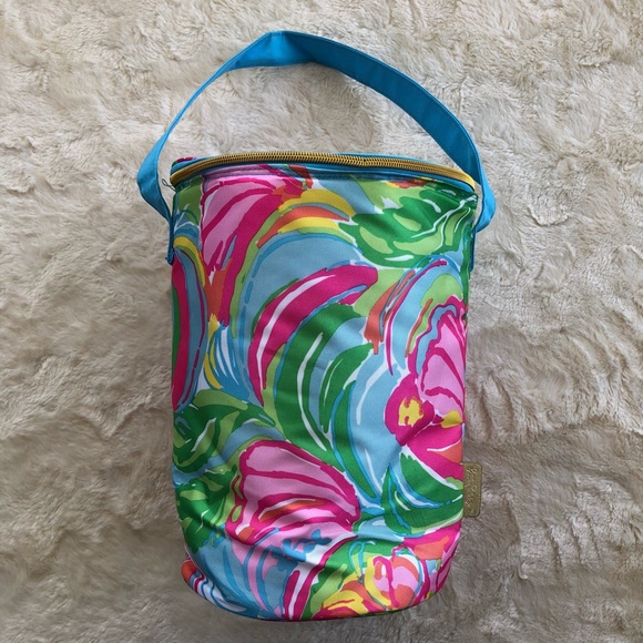 Lilly Pulitzer Handbags - Lilly Pulitzer Pink and blue elephant ice cooler